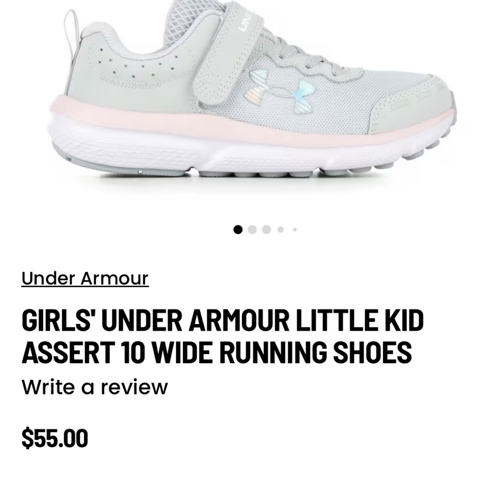 Under Armour Kids Sneakers - Gray and White